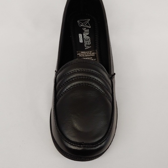 Black Comfort Shoe with Wedge Heel - Picture 2 of 8